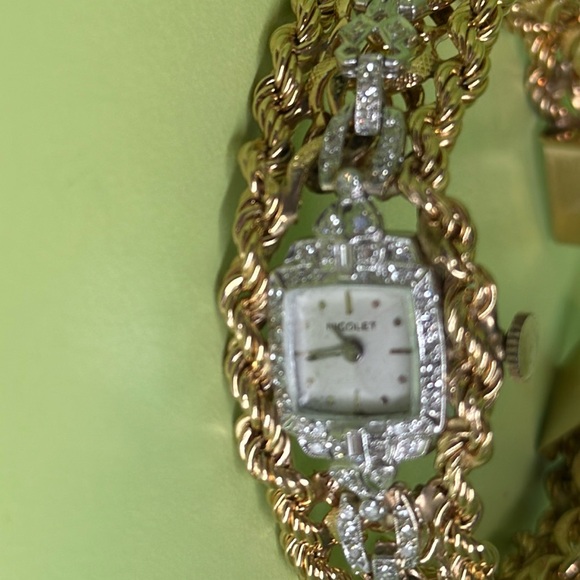 Platinum Diamond Watch 1938 Custom Made 87 Years Ago! Perfect condition. - Picture 3 of 11